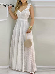 Load image into Gallery viewer, V-Neck Maxi Dress