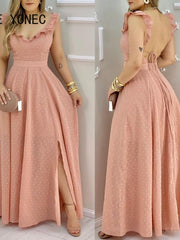Load image into Gallery viewer, V-Neck Maxi Dress