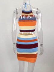 Load image into Gallery viewer, Crop Top & Mini Skirts