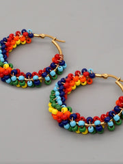 Load image into Gallery viewer, Bohemian Hoop Earrings