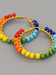 Load image into Gallery viewer, Bohemian Hoop Earrings