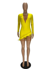 Load image into Gallery viewer, Elegant Deep V-Neck Dress