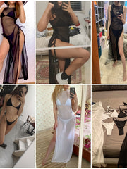 Load image into Gallery viewer, Sheer Dress With Bikini