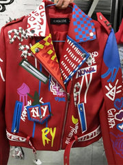 Load image into Gallery viewer, Long Sleeve Graffiti Jacket