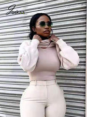 Load image into Gallery viewer, Turtleneck Long Sleeve Crop Top