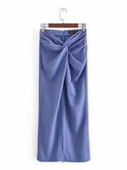 Load image into Gallery viewer, Ruched Knot Skirt