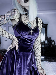Load image into Gallery viewer, Gothic Velvet Dress