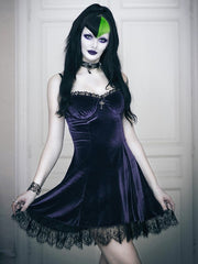 Load image into Gallery viewer, Gothic Velvet Dress