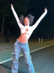 Load image into Gallery viewer, Ruched Drawstring Turtleneck Top