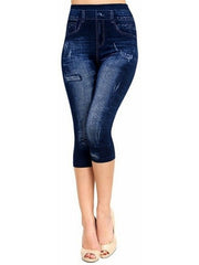 Load image into Gallery viewer, Jeans Print Capris