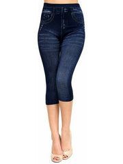 Load image into Gallery viewer, Jeans Print Capris