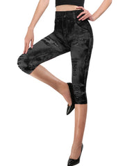 Load image into Gallery viewer, Jeans Print Capris