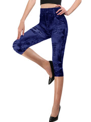 Load image into Gallery viewer, Jeans Print Capris