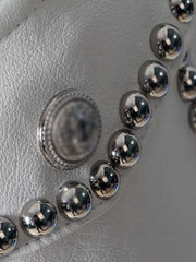 Load image into Gallery viewer, Faux Studded Skirt