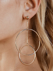 Load image into Gallery viewer, Double Circle Earrings