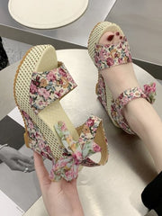 Load image into Gallery viewer, Ankle Tie Wedges