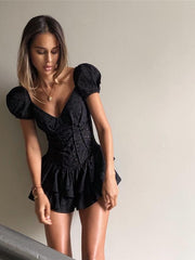 Load image into Gallery viewer, V-Neck Ruffles Dress