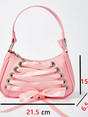 Load image into Gallery viewer, Crisscross Ribbon Hand Bag