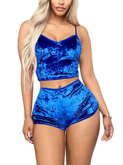 Load image into Gallery viewer, Velvet Top & Shorts