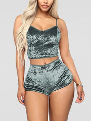 Load image into Gallery viewer, Velvet Top & Shorts