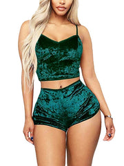 Load image into Gallery viewer, Velvet Top & Shorts