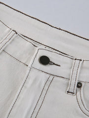 Load image into Gallery viewer, White Denim Jeans