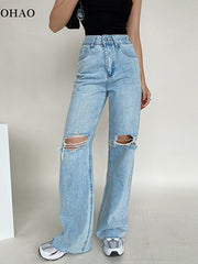 Load image into Gallery viewer, Wide Leg Loose Denim Pants
