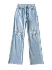 Load image into Gallery viewer, Wide Leg Loose Denim Pants