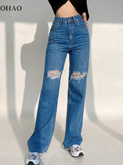 Load image into Gallery viewer, Wide Leg Loose Denim Pants