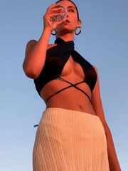 Load image into Gallery viewer, Criss-cross Halter Top