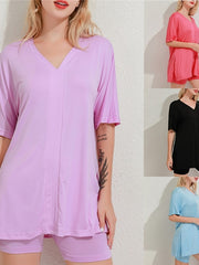 Load image into Gallery viewer, V-Neck T-Shirt & Shorts