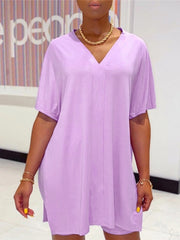 Load image into Gallery viewer, V-Neck T-Shirt & Shorts