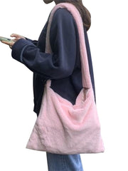 Load image into Gallery viewer, Fluffy Faux Fur Shoulder Bag