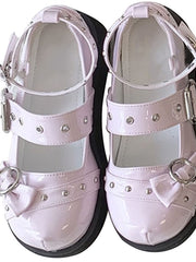 Load image into Gallery viewer, Buckle Chunky Heel Shoes