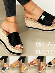 Load image into Gallery viewer, Wedge Sandals