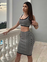 Load image into Gallery viewer, Crop Top & Skirt Set