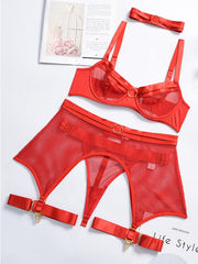 Load image into Gallery viewer, Four Piece Lingerie Set