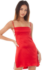 Load image into Gallery viewer, Satin Slit Dress