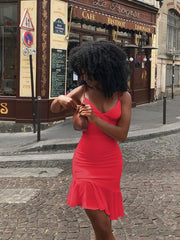 Load image into Gallery viewer, Spaghetti Strap Ruffled Dress