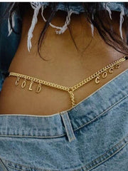 Load image into Gallery viewer, Chain/ Letter Thong