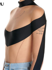 Load image into Gallery viewer, Sheer Patchwork Bodysuit