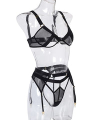 Load image into Gallery viewer, Three-Piece Lingerie Set