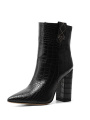 Load image into Gallery viewer, Faux Leather High Heel Ankle Boots