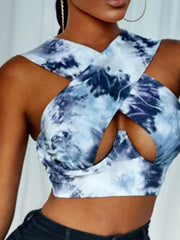Load image into Gallery viewer, Cross Front Halter Top