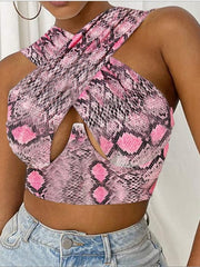 Load image into Gallery viewer, Cross Front Halter Top