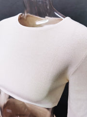 Load image into Gallery viewer, Long Sleeve Cropped Top & Skirt Set