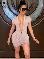 Load image into Gallery viewer, Deep V-Neck Dress