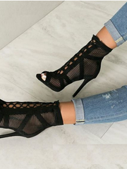 Load image into Gallery viewer, Mesh High Heel