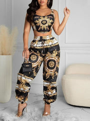 Load image into Gallery viewer, Crop Top & Pants Set