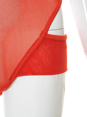 Load image into Gallery viewer, Turtleneck Sheer Bodysuit